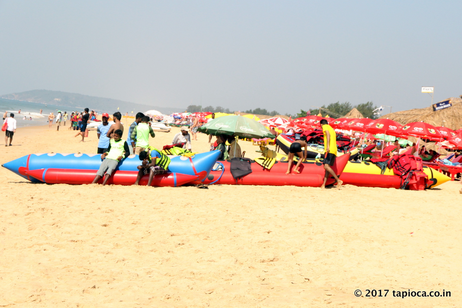 Banana boat rental at Calangute beach